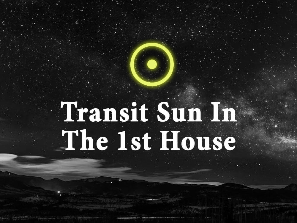 transit sun in 1st house